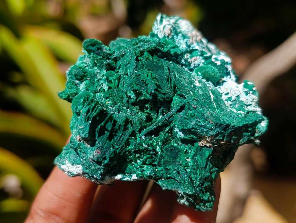 Natural Rare Malachite Pseudomorph Specimens x 6 From Kolwezi, Congo