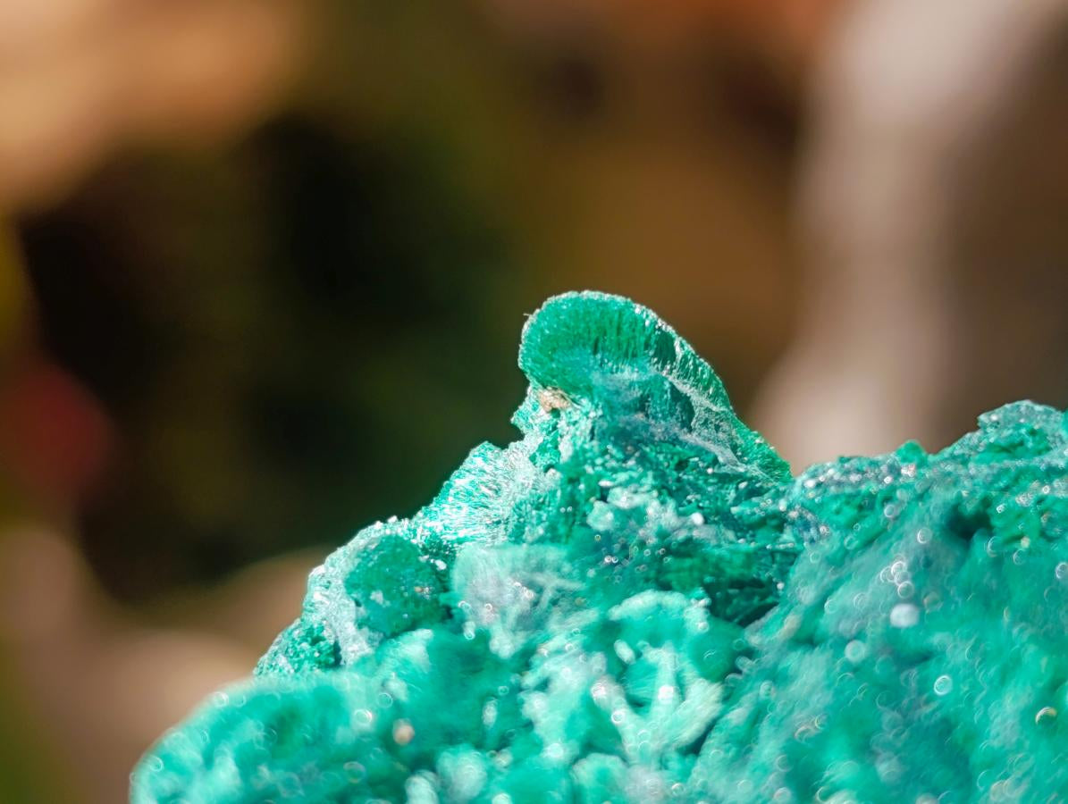 Natural Rare Malachite Pseudomorph Specimens x 6 From Kolwezi, Congo