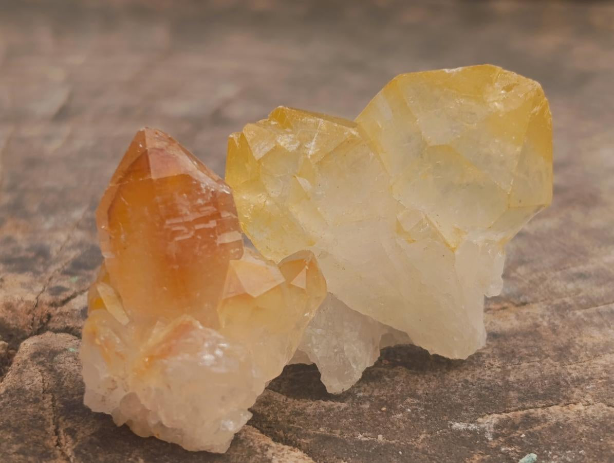 Natural Small Limonite Quartz Clusters x 70 From Solwezi, Zambia