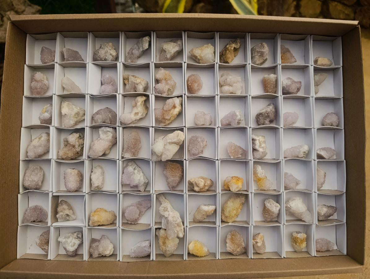 Natural White Spirit Quartz Crystals and Clusters x 70 From Boekenhouthoek, South Africa