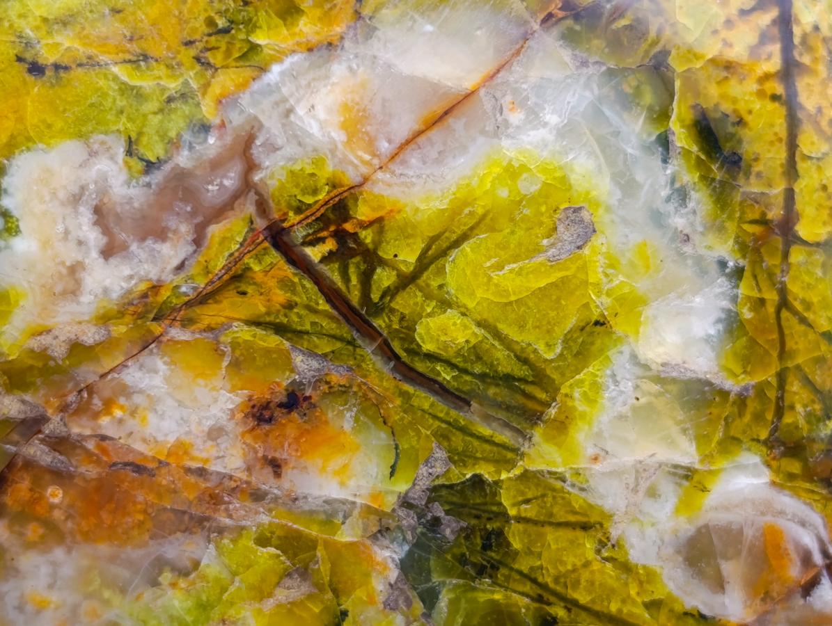Polished Green Opal Standing Free Forms x 2 From Betroka, Madagascar