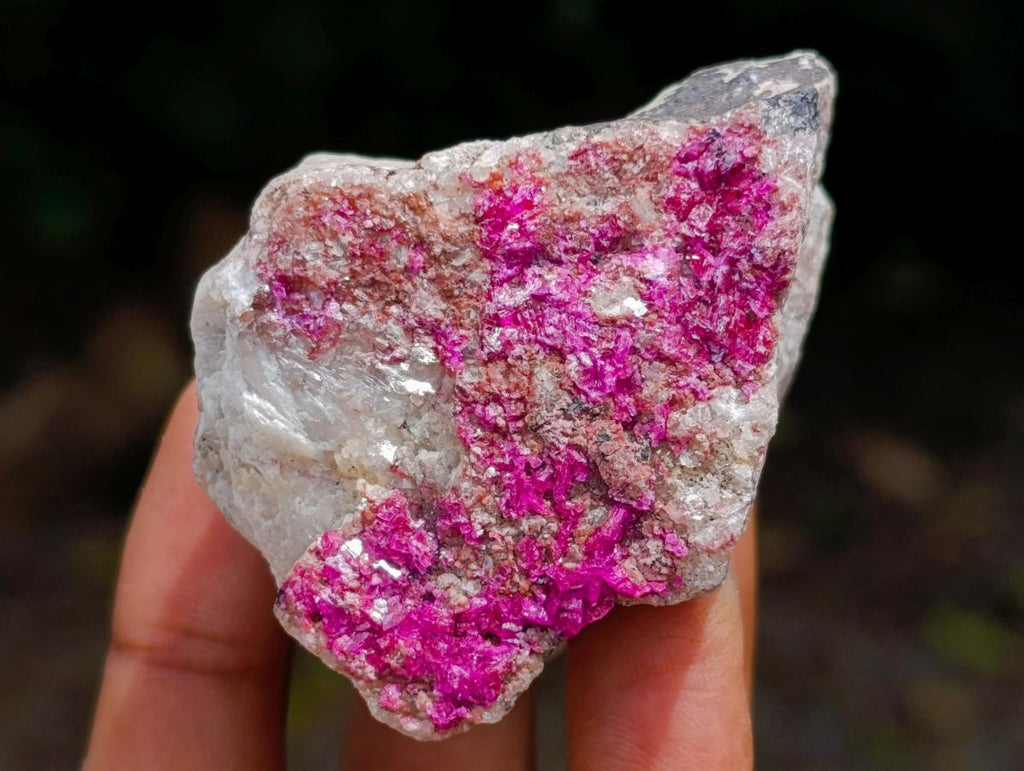 Natural Salrose Cobaltion Dolomite Specimens with Silky Malachite Crystals x 12 From Kakanda, Congo