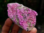 Natural Salrose Cobaltion Dolomite Specimens with Silky Malachite Crystals x 12 From Kakanda, Congo