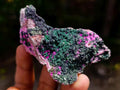 Natural Salrose Cobaltion Dolomite Specimens with Silky Malachite Crystals x 12 From Kakanda, Congo