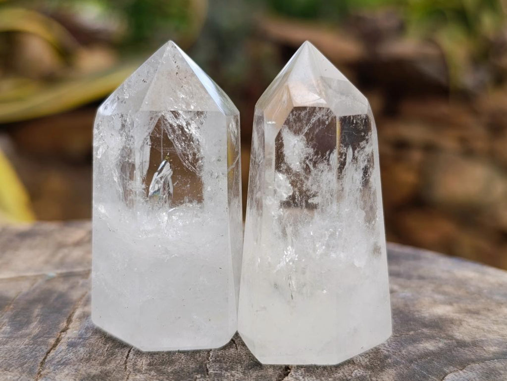 Polished Clear and Smokey Quartz Crystals x 21 From Madagascar
