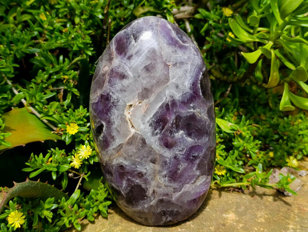 Polished Large Chevron Amethyst Display Piece x 1 From Madagascar