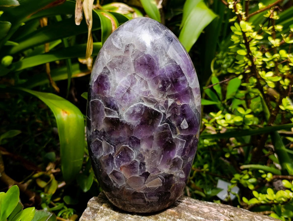 Polished Large Chevron Amethyst Display Piece x 1 From Madagascar