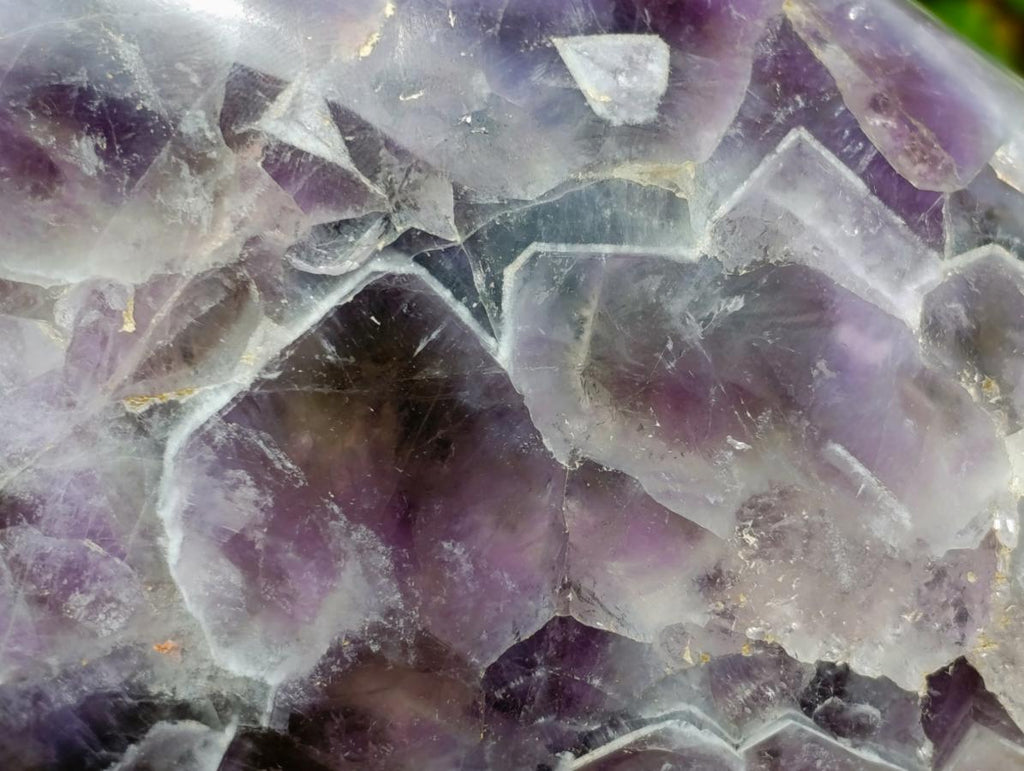 Polished Large Chevron Amethyst Display Piece x 1 From Madagascar