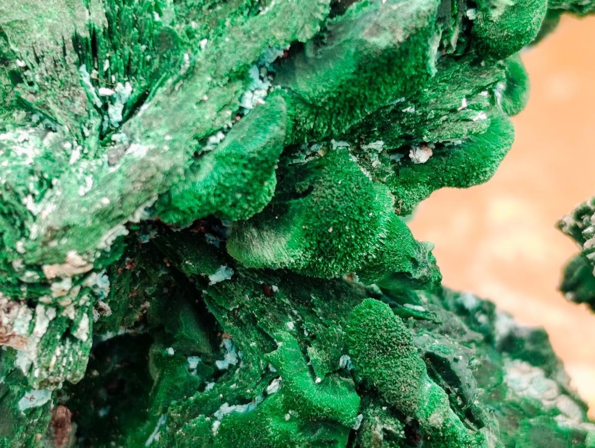 Natural Rare Malachite Pseudomorph Specimens x 2 From Kolwezi, Congo