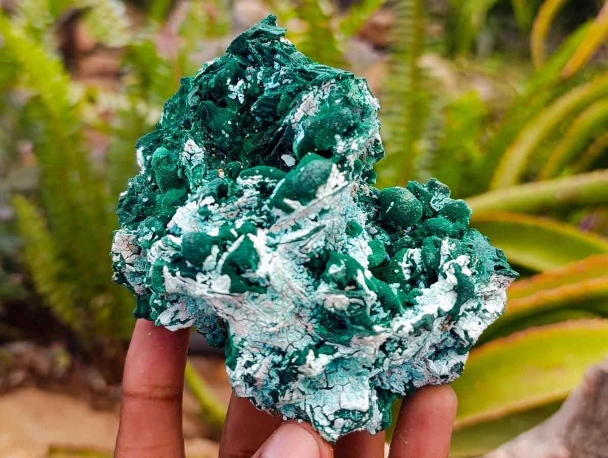 Natural Rare Malachite Pseudomorph Specimens x 2 From Kolwezi, Congo