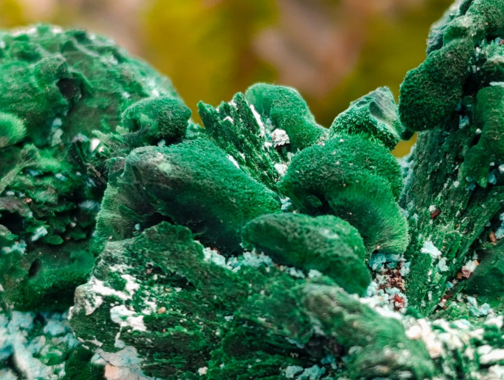 Natural Rare Malachite Pseudomorph Specimens x 2 From Kolwezi, Congo