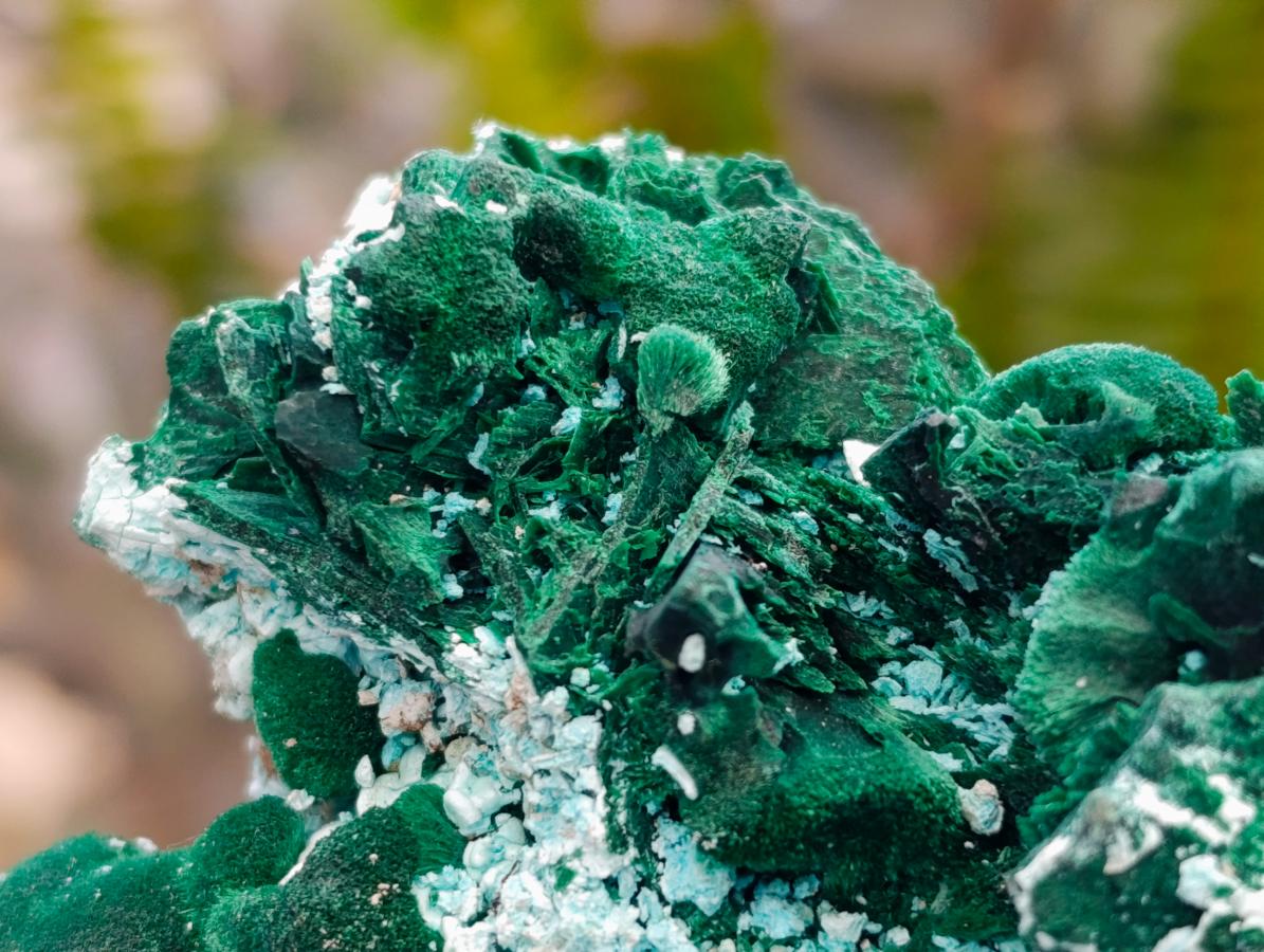 Natural Rare Malachite Pseudomorph Specimens x 2 From Kolwezi, Congo