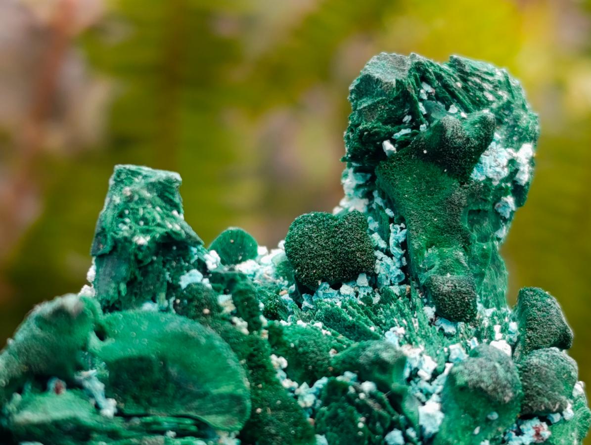 Natural Rare Malachite Pseudomorph Specimens x 2 From Kolwezi, Congo