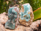 Natural Drusy Chrysocolla with Malachite Specimens x 12 From Kolwezi, Congo