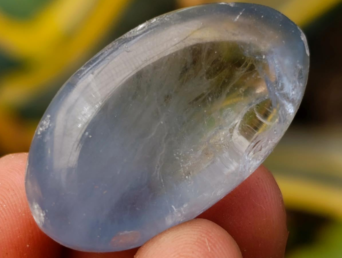 Polished Blue Celestite Galets x 70 From Sakoany, Madagascar
