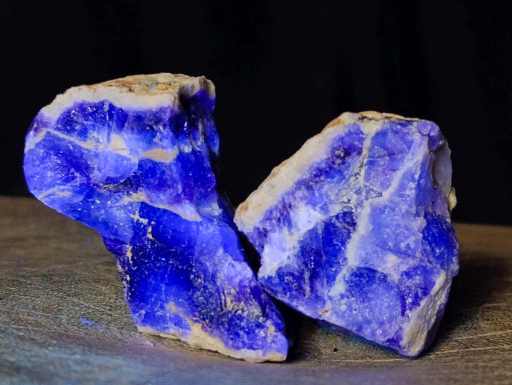 Natural Watermelon Fluorite Cobbed Specimens x 35 From Uis, Namibia