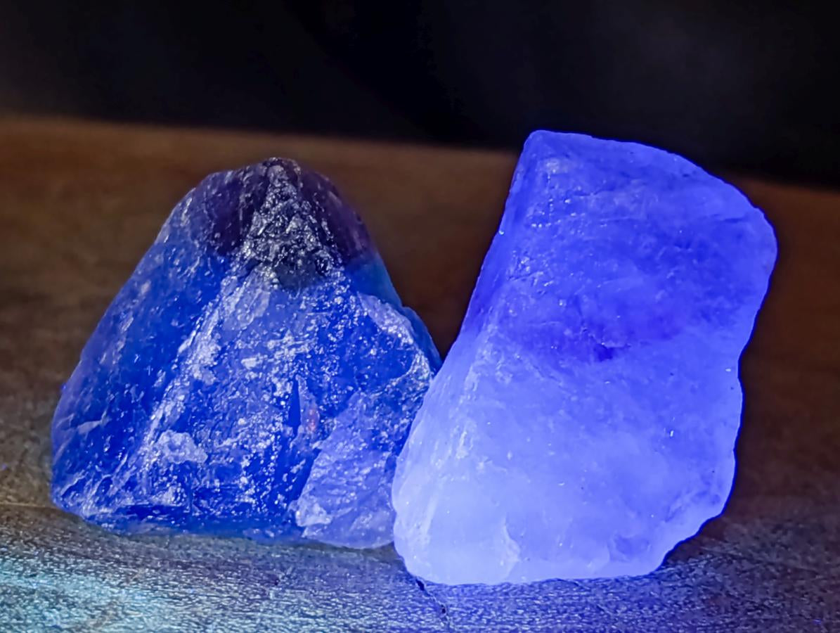 Natural Watermelon Fluorite Cobbed Specimens x 35 From Uis, Namibia