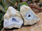 Natural Blue Lace Agate Geodes and Clusters Specimens x 24 From Nsanje, Malawi - Toprock Gemstones and Minerals 