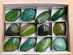 Polished Verdite Palm Stones x 12 From Zimbabwe - Toprock Gemstones and Minerals 