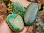 Polished Verdite Palm Stones x 12 From Zimbabwe - Toprock Gemstones and Minerals 