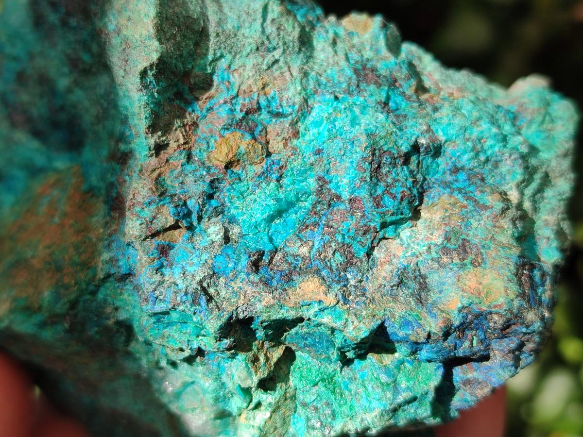 Natural Rough Shattuckite Specimen with Associated Minerals x 6 From Kaokoveld, Namibia