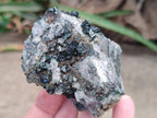 Natural Libethenite Crystals on Dolomite Matrix Specimens x 6 From Shituru, Congo