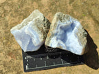 Natural Blue Lace Agate Geodes and Clusters x 24 From Nsanje, Malawi