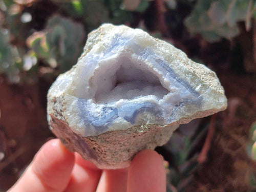 Natural Blue Lace Agate Geodes and Clusters x 24 From Nsanje, Malawi