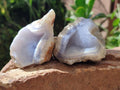 Natural Blue Lace Agate Geodes and Clusters x 24 From Nsanje, Malawi
