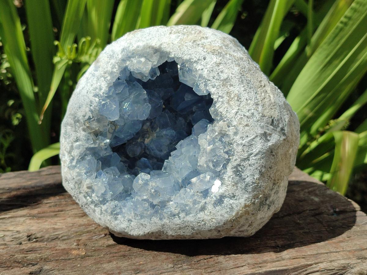 Natural Large Blue Celestite Geode Specimen x 1 From Sakoany, Madagascar