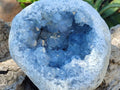 Natural Large Blue Celestite Geode Specimen x 1 From Sakoany, Madagascar
