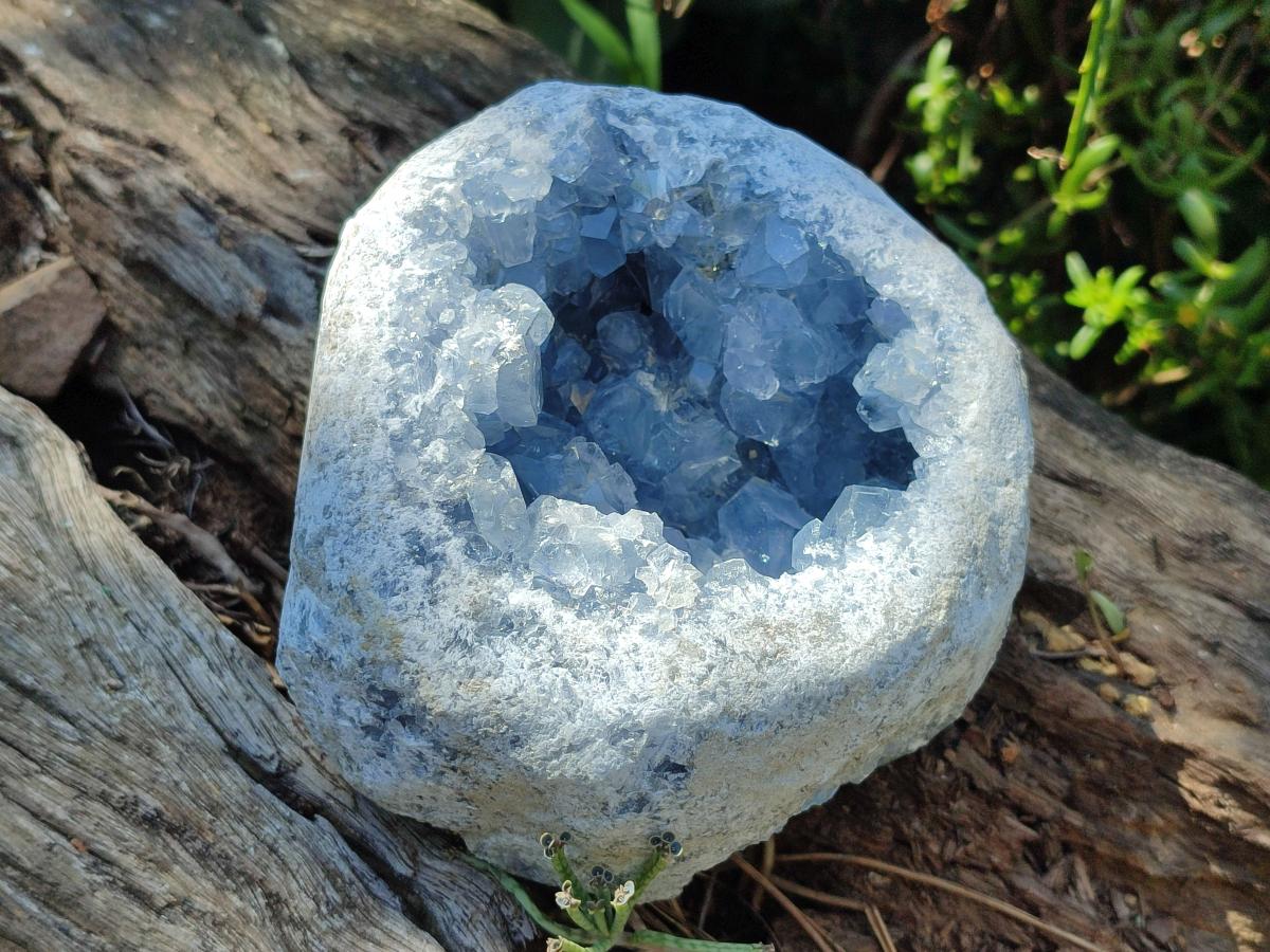 Natural Large Blue Celestite Geode Specimen x 1 From Sakoany, Madagascar