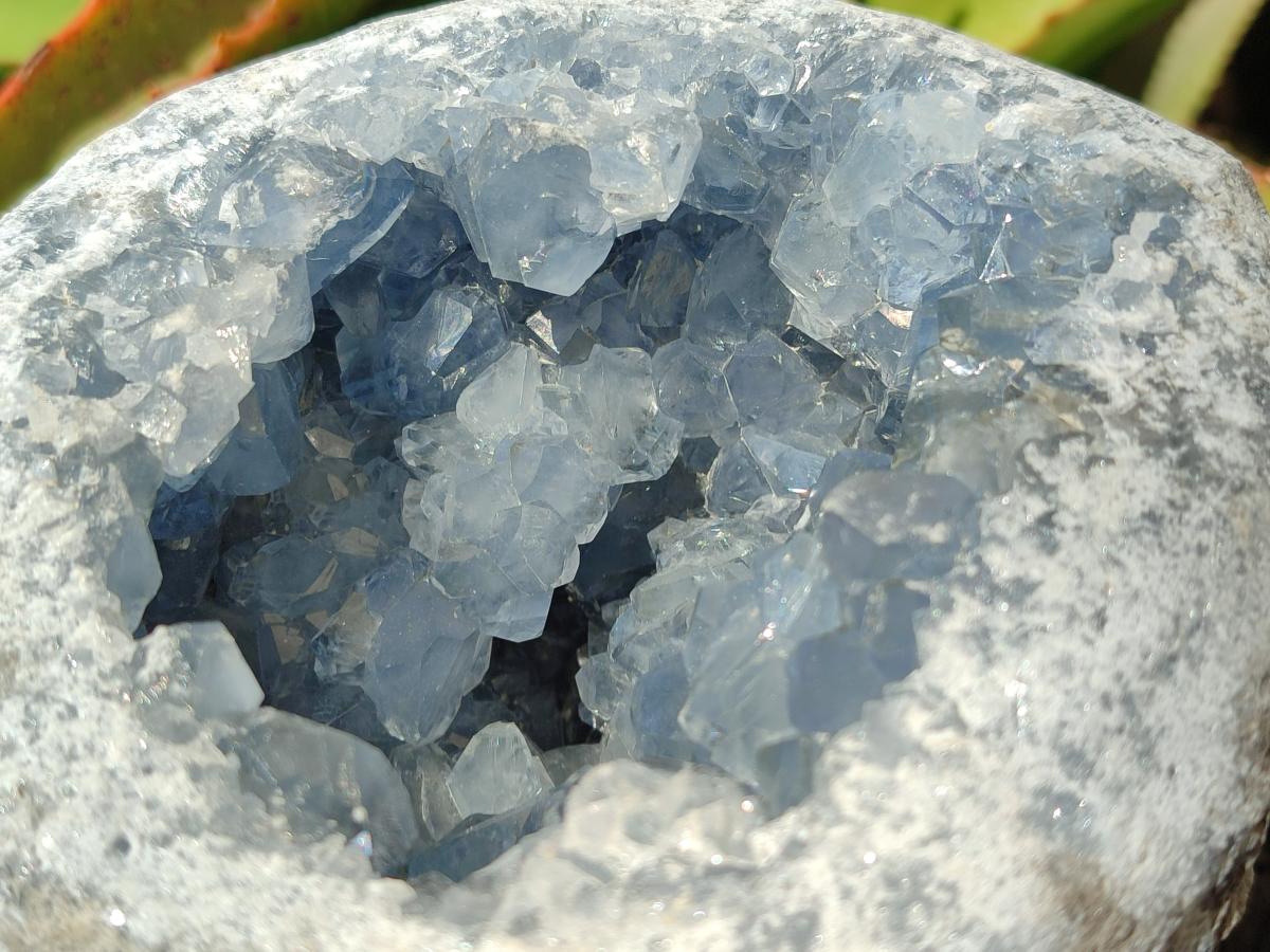 Natural Large Blue Celestite Geode Specimen x 1 From Sakoany, Madagascar