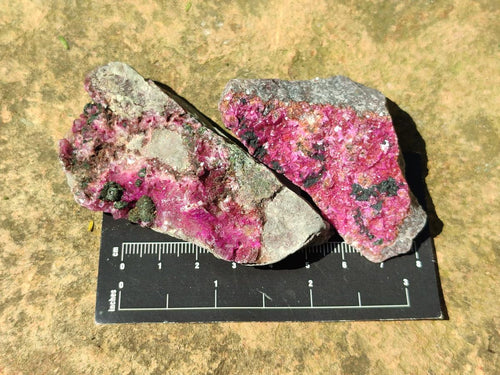 Natural Salrose Cobaltion Dolomite Specimens x 12 From Kakanda, Congo