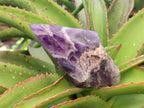 Polished Chevron Amethyst Witches Hat Crystals x 3 From Zambia