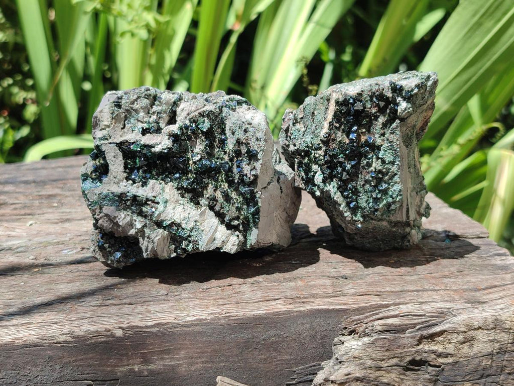 Natural Libethenite Crystals on Dolomite Matrix Specimens x 6 From Shituru, Congo - Toprock Gemstones and Minerals 
