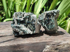 Natural Libethenite Crystals on Dolomite Matrix Specimens x 6 From Shituru, Congo - Toprock Gemstones and Minerals 