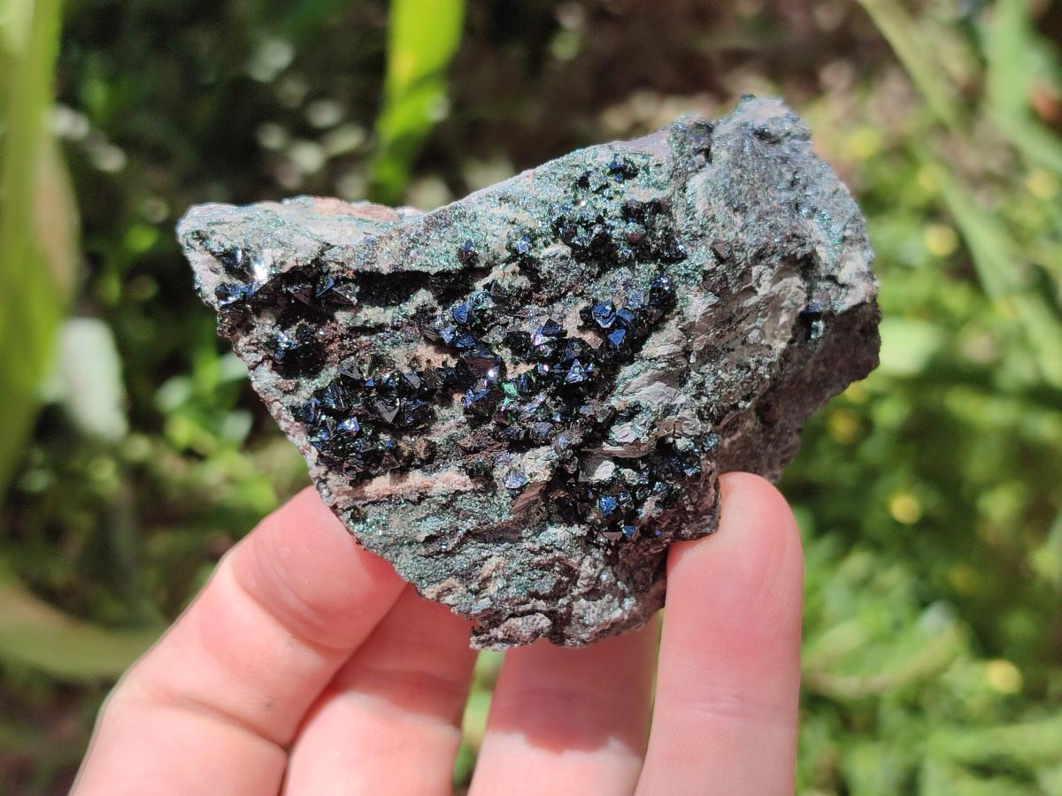 Natural Libethenite Crystals on Dolomite Matrix Specimens x 6 From Shituru, Congo - Toprock Gemstones and Minerals 