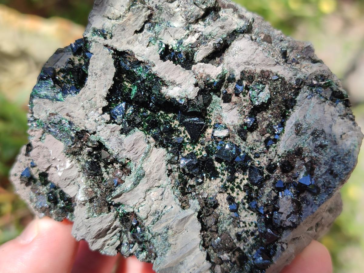 Natural Libethenite Crystals on Dolomite Matrix Specimens x 6 From Shituru, Congo - Toprock Gemstones and Minerals 