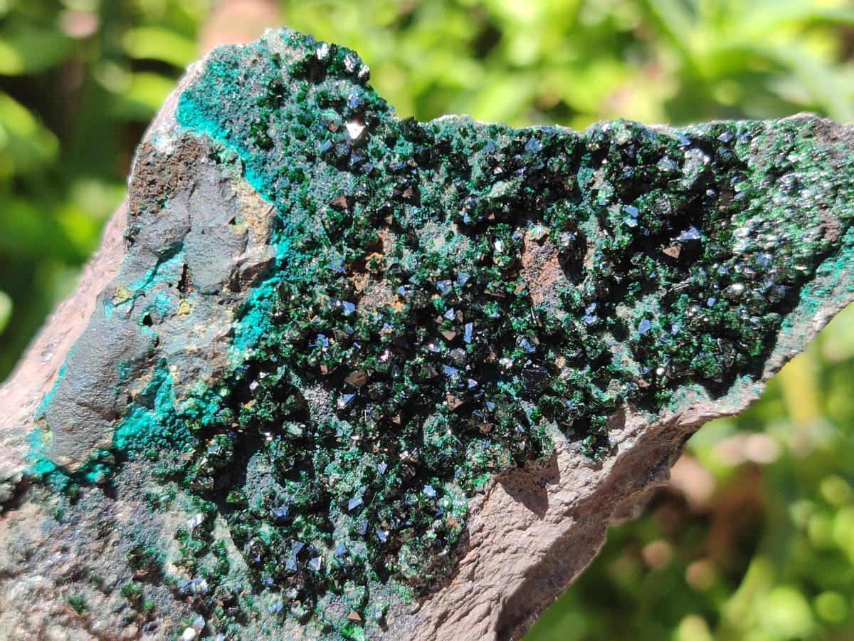 Natural Libethenite Crystals on Dolomite Matrix Specimens x 6 From Shituru, Congo - Toprock Gemstones and Minerals 