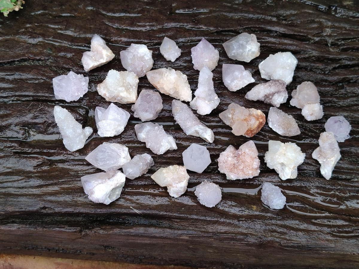 Natural White Spirit Quartz Crystals x 70 From Boekenhouthoek, South Africa