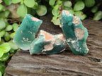 Polished On One Side Mtorolite Chrysoprase Plates x 48 From Mutorashanga, Zimbabwe
