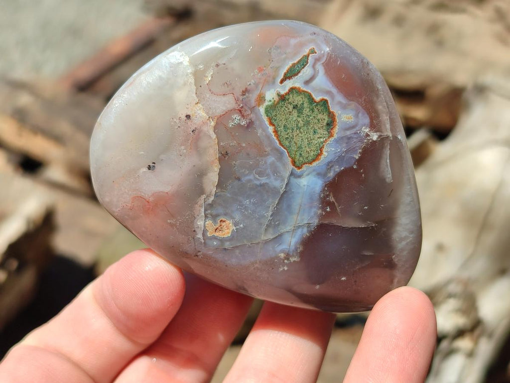 Polished Red Shashe River Agate Galets x 12 From Shashe River, Zimbabwe - Toprock Gemstones and Minerals 