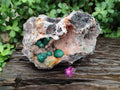 Natural Large Drusy Quartz Coated Ball Malachite on Dolomite x 1 From Mindingi Mine, Congo - Toprock Gemstones and Minerals 