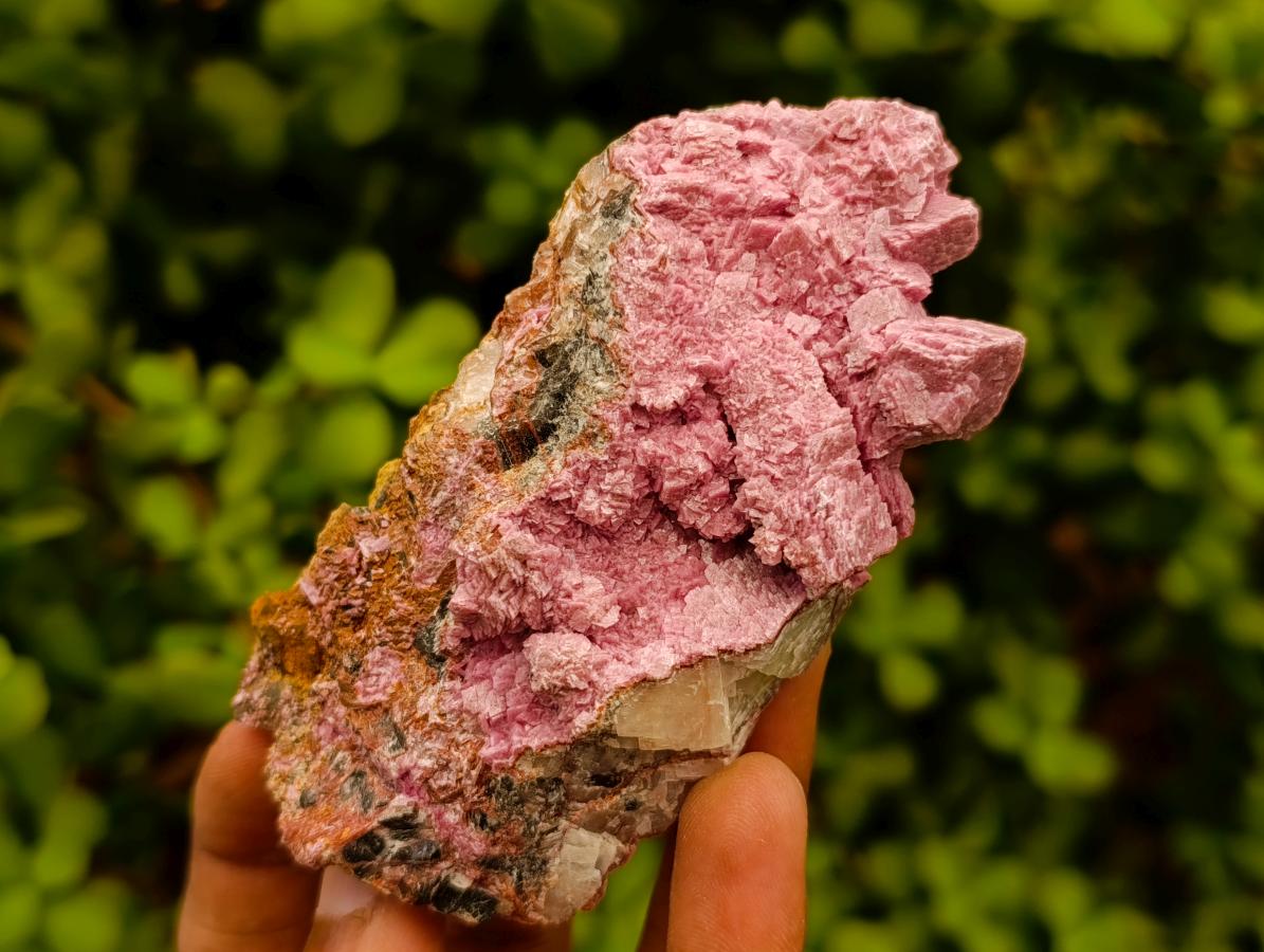 Natural Salrose Cobaltoan Dolomite with Malachite and Kolwezite Specimens x 12 From Kakanda, Congo - Toprock Gemstones and Minerals 