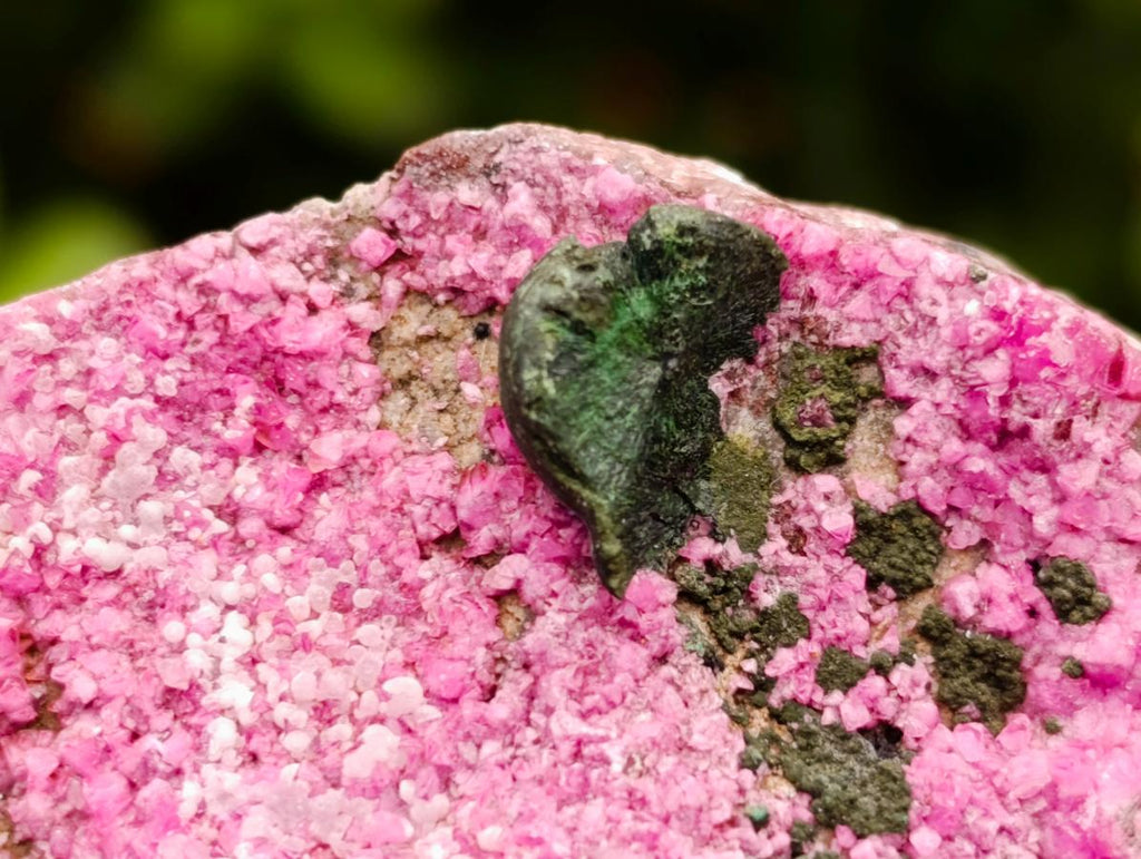 Natural Salrose Cobaltoan Dolomite with Malachite and Kolwezite Specimens x 12 From Kakanda, Congo - Toprock Gemstones and Minerals 