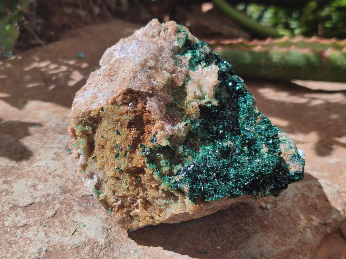 Natural Cabinet Crystalline Malachite Specimens x 2 From Tenke Fungurume, Congo