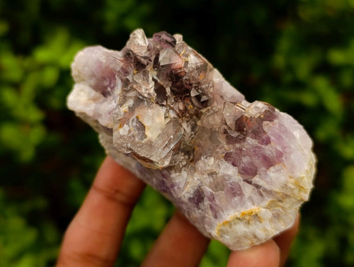 Natural Rare Amethyst Asylum Quartz Clusters x 12 From Luena, Congo