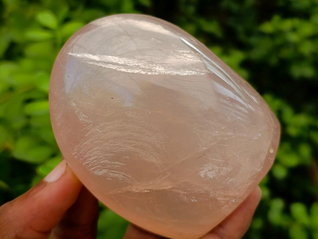 Polished Gemmy Rose Quartz Standing Free Forms x 5 From Madagascar
