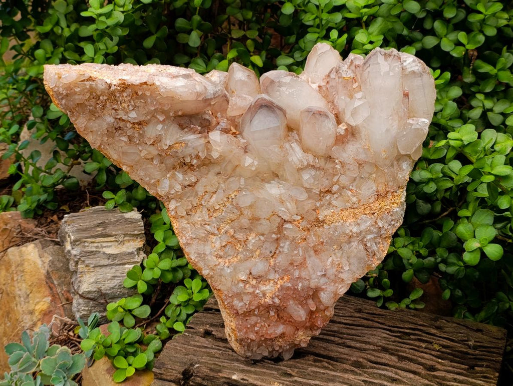 Natural XL Floater Hematoid Quartz Cluster x 1 From Zambia